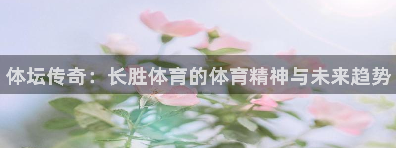 猎豹体育直播：体坛传奇：长胜体育的体育精神与未来趋势