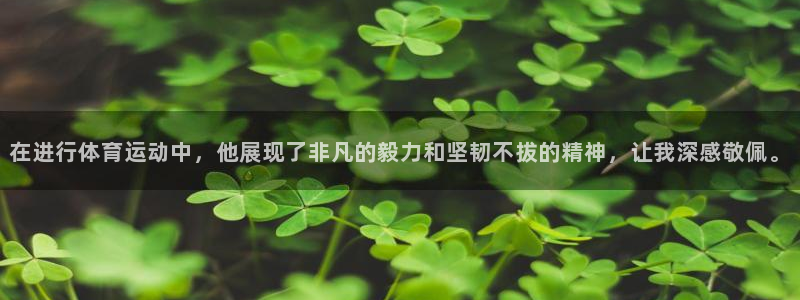 猎豹体育官方网站入口：在进行体育运动中，他展现了非凡的毅力和坚韧不拔的精神，让我深感敬佩。